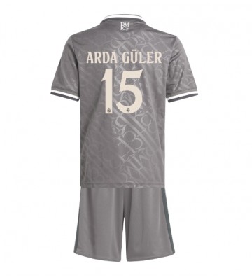 Real Madrid Arda Guler #15 Tercera Equipación Niños 2024-25 Manga Corta (+ Pantalones cortos)